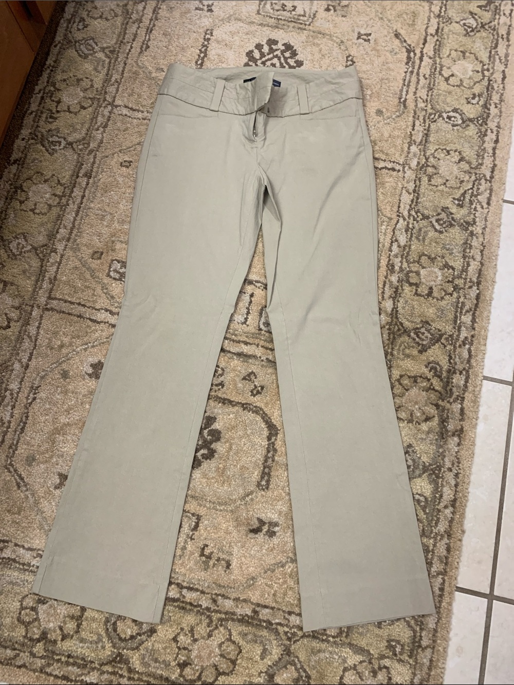 The Limited Women's Stretch Bootcut Pants in Light Khaki